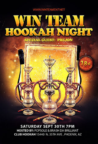 Its that time Again Arizona #WINTEAM HOOKAH NIGHT at #CLUBHOOKAH in Phx.15440 N. 35TH AVE PHOENIX AZ