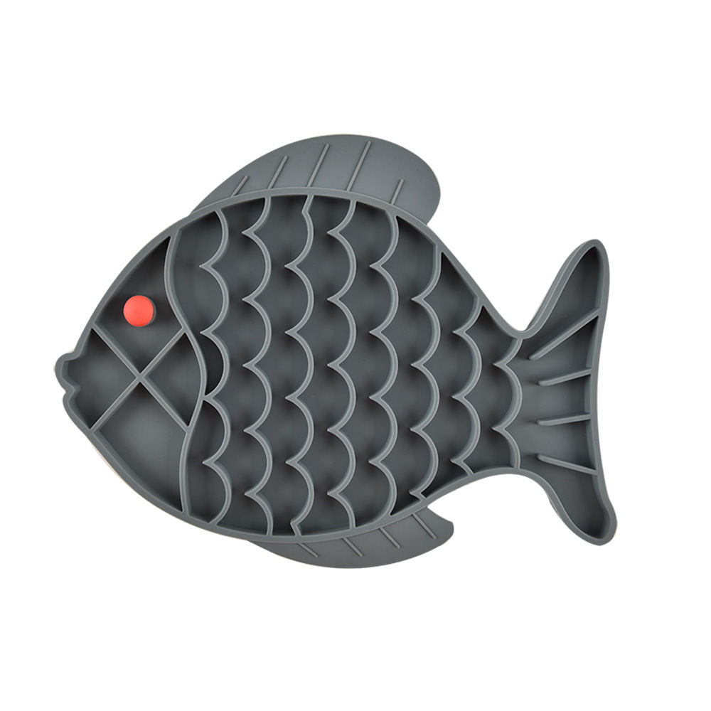 Silicone Slow Food Plate for Dogs and Pets