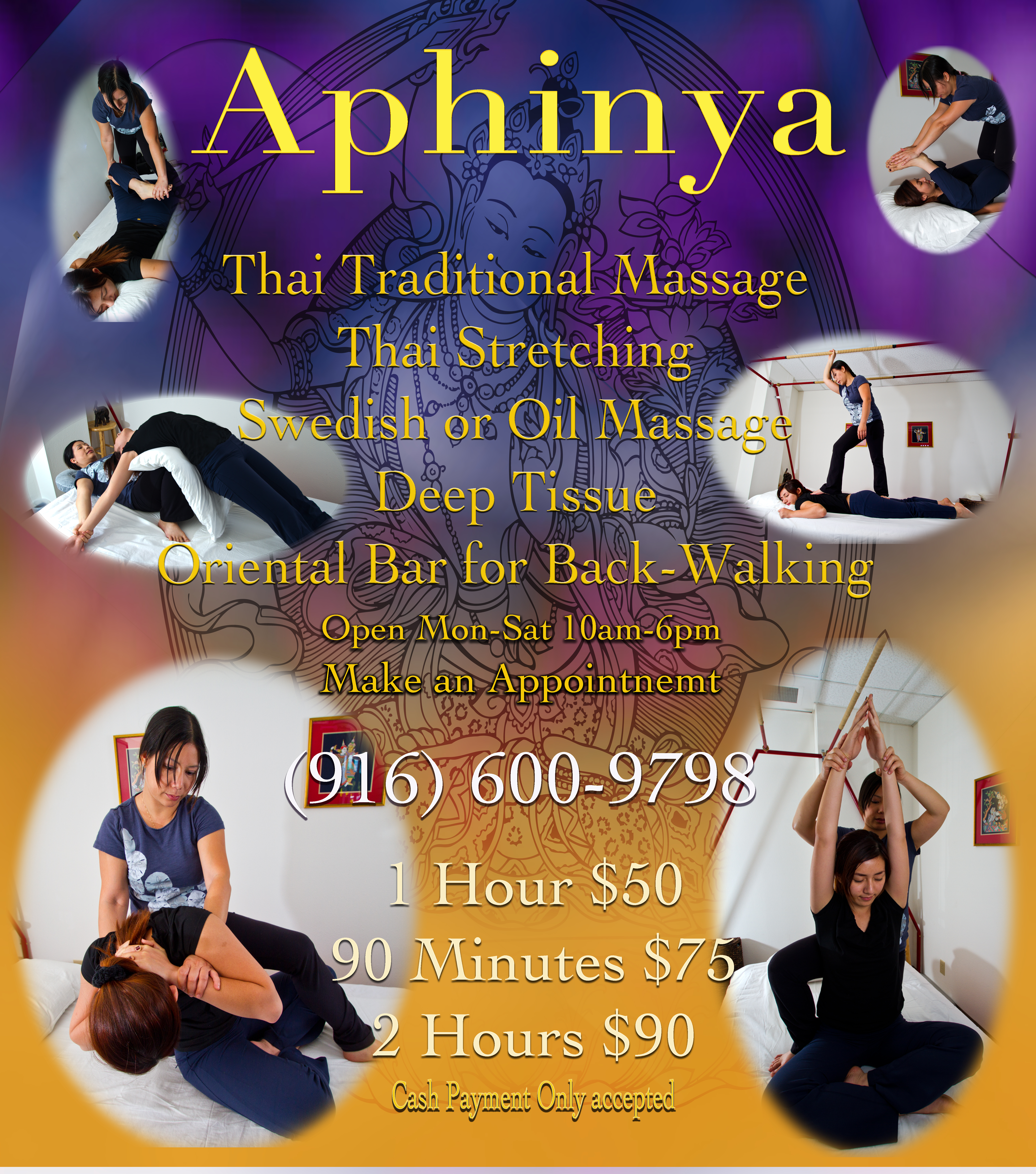 Thai Massage Door Sign