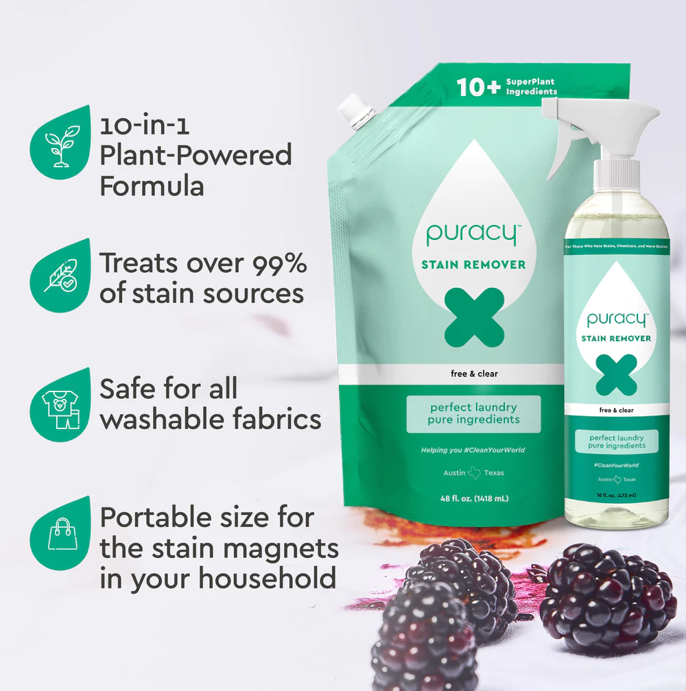 Puracy Natural Laundry Stain Remover Chameleon Ostomy