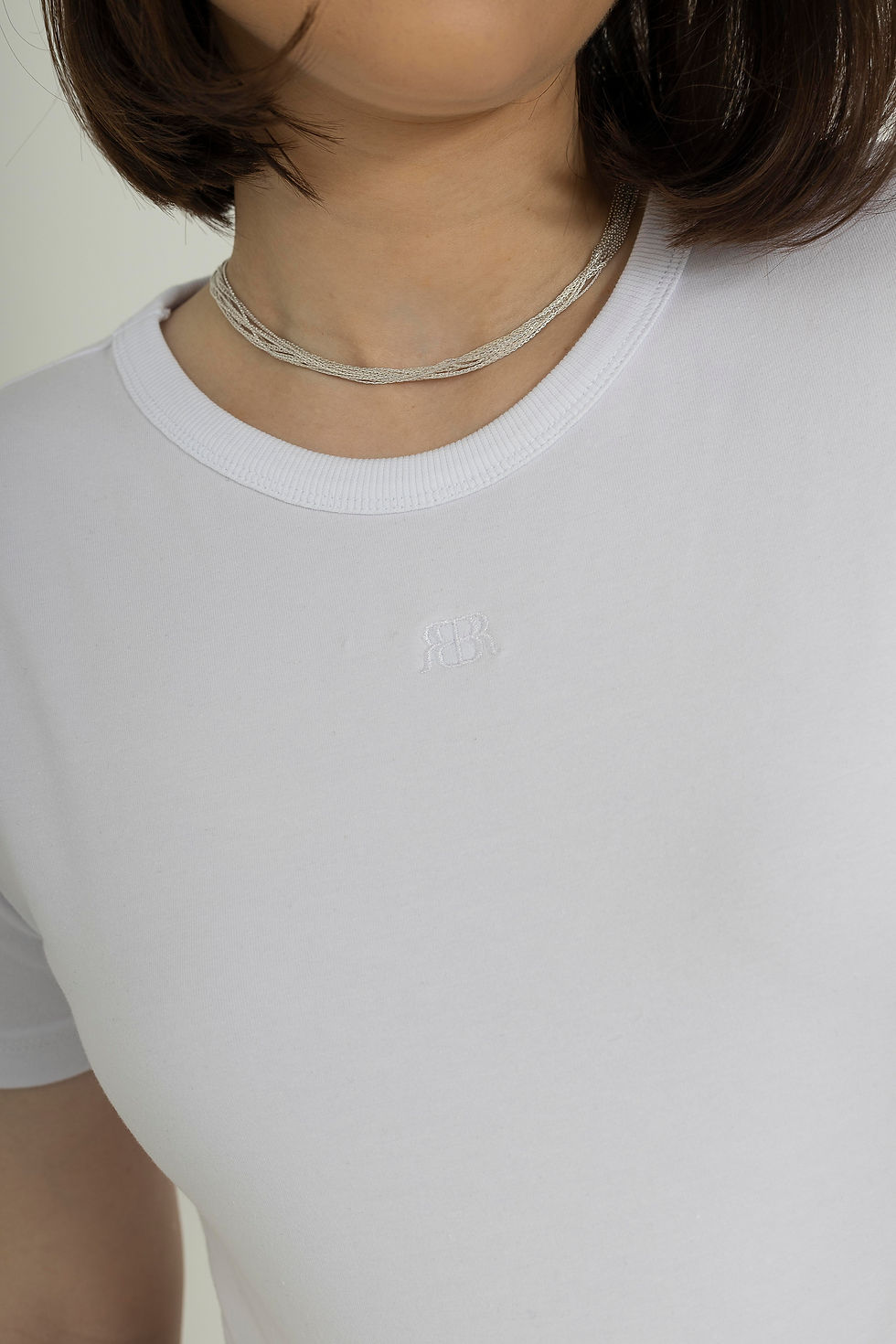 Thumbnail: White Cotton T-bodysuit