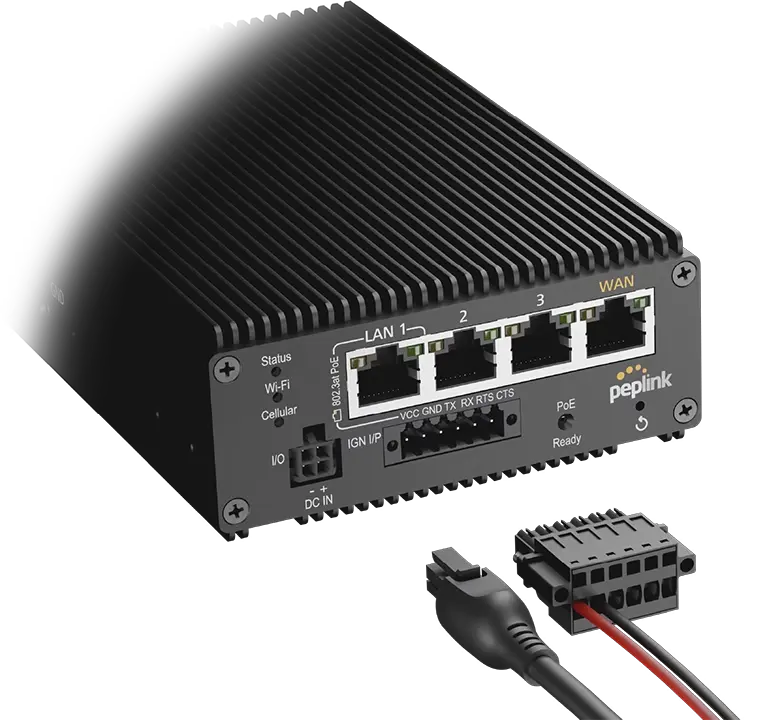 Thumbnail: Peplink MAX Transit Pro E Mobile 5G Router: Flexible Powering Options