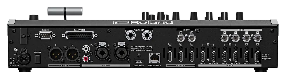 Thumbnail: Roland V-80HD Direct Streaming Video Switcher: Rear