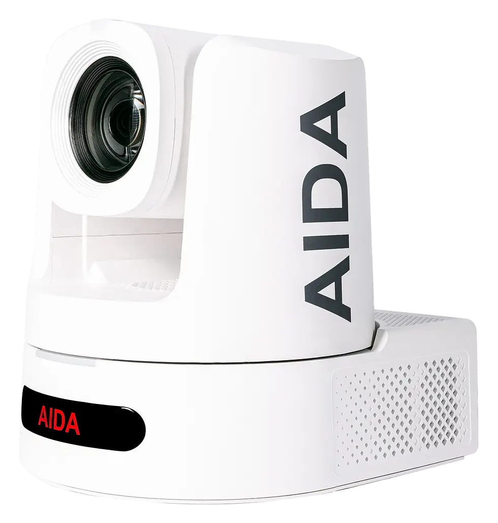 Thumbnail: AIDA PTZ4K12G-FNDI-X30 White PTZ Camera: Front