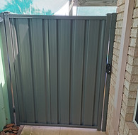 Custom Size Woodland Grey Side Gate. www.gtaservices.com.au