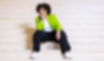 woman in green jacket