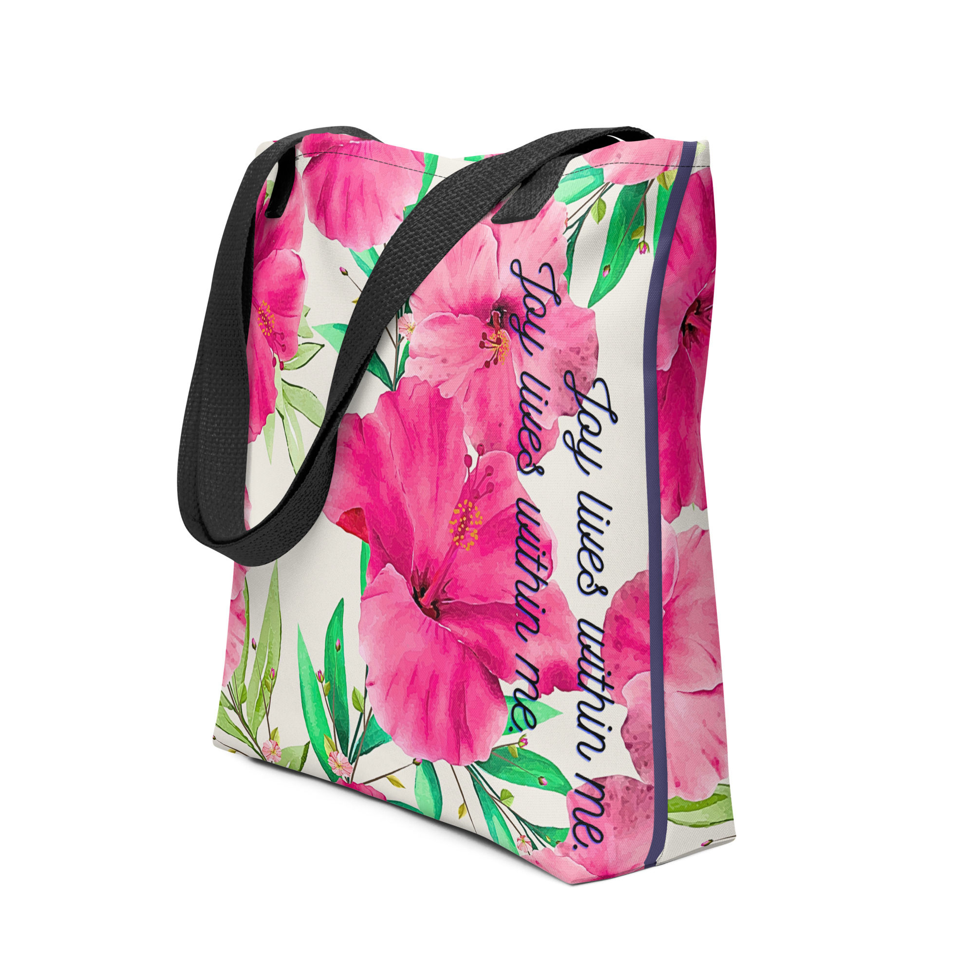 Pink Flower Tote Bag