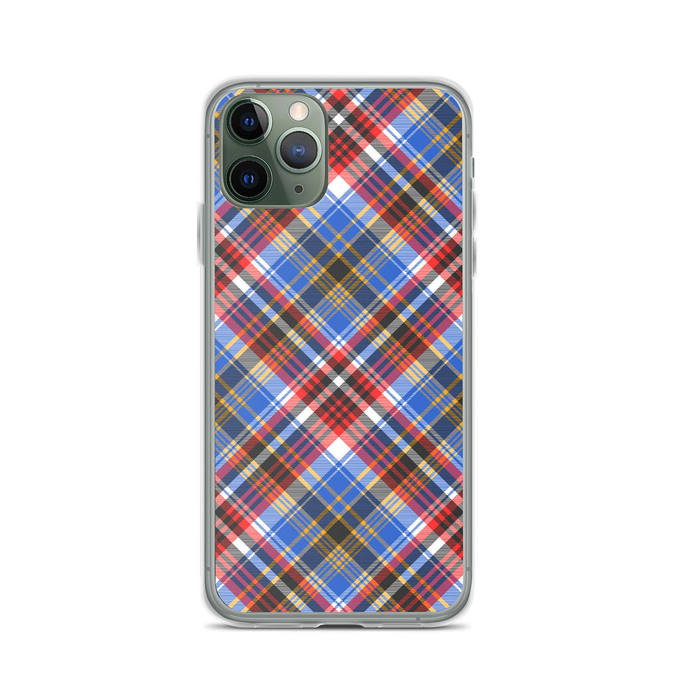 Thumbnail: Blueberry Plaid iPhone Case