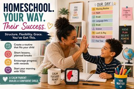 "Homeschooling a Child With ADHD: Create a Routine That Works for Your Child"