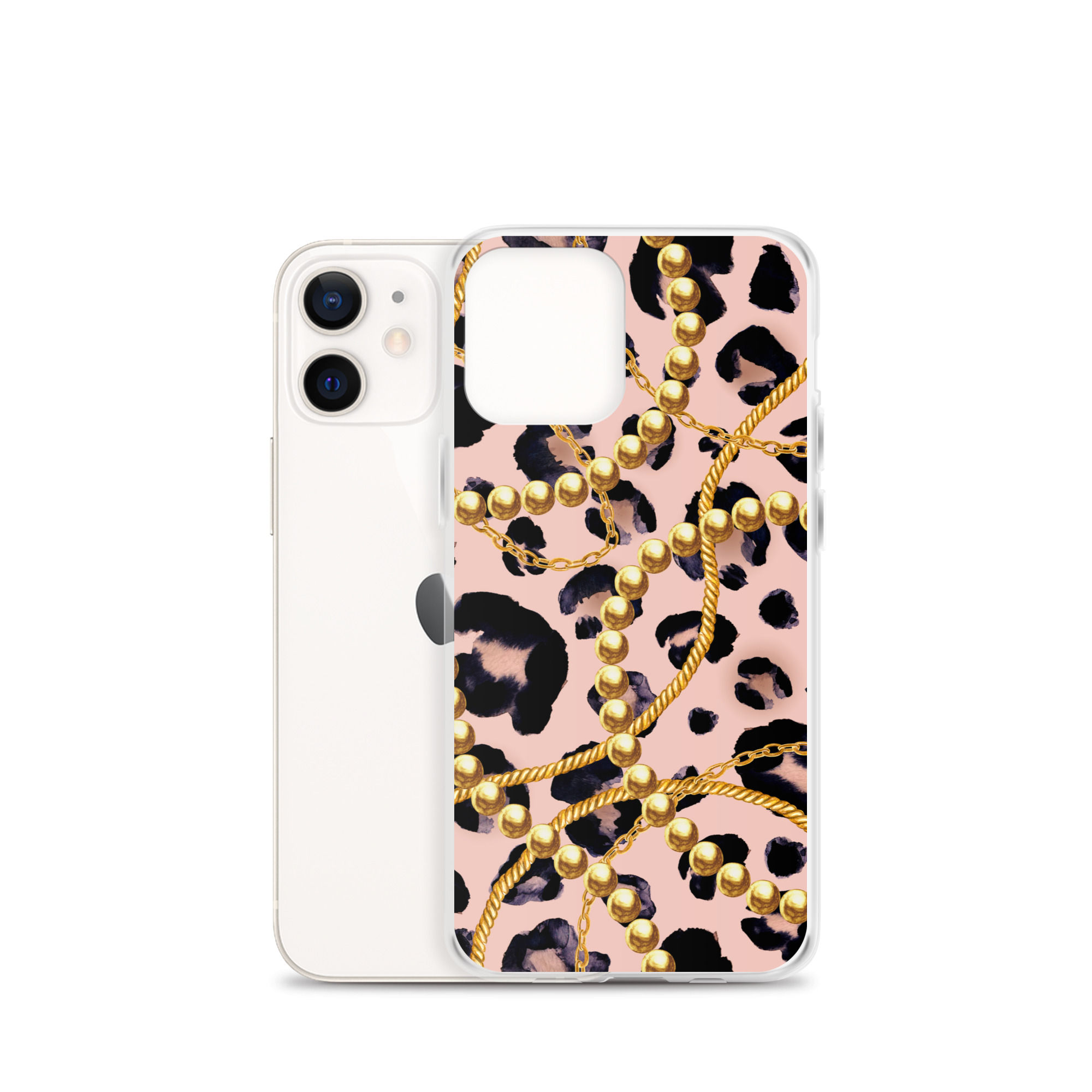 Pink And Gold Leopard iPhone Case