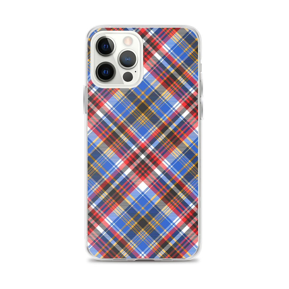 Thumbnail: Blueberry Plaid iPhone Case