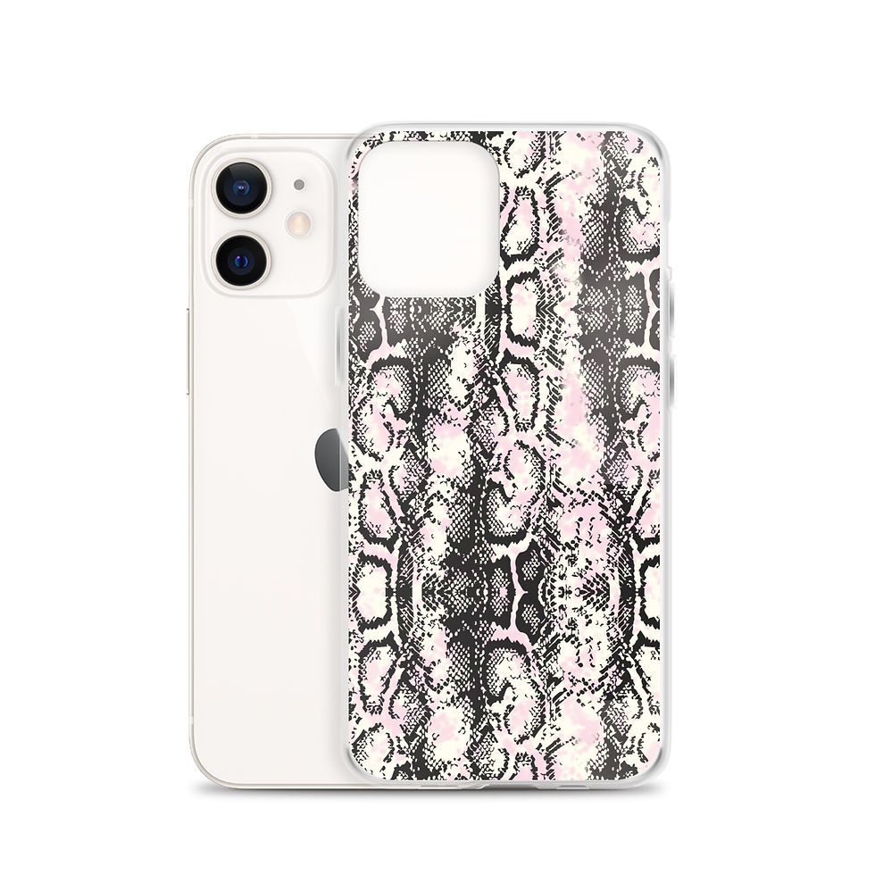 Thumbnail: Pink Lep Print iPhone Case