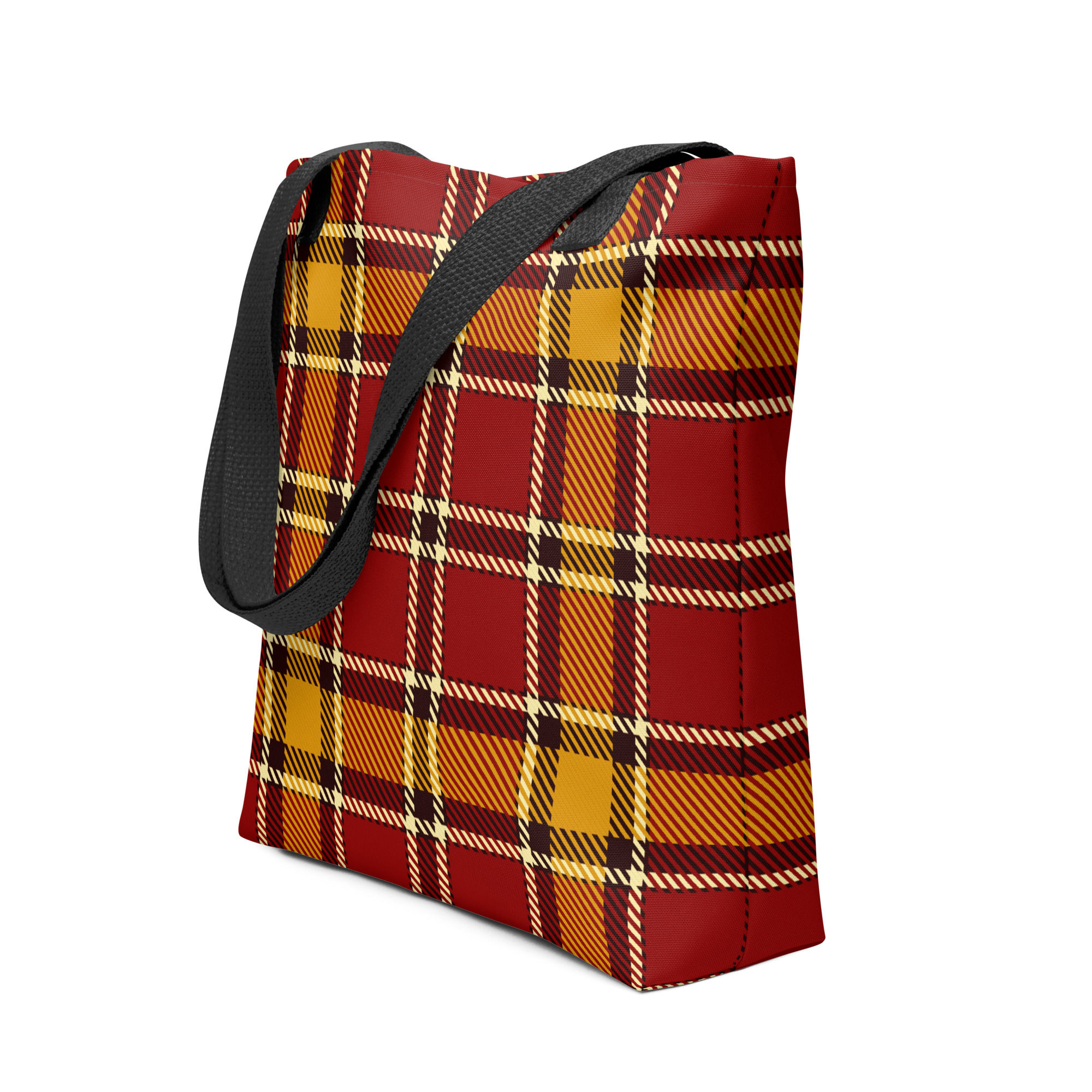 Checker Plaid Tote Bag