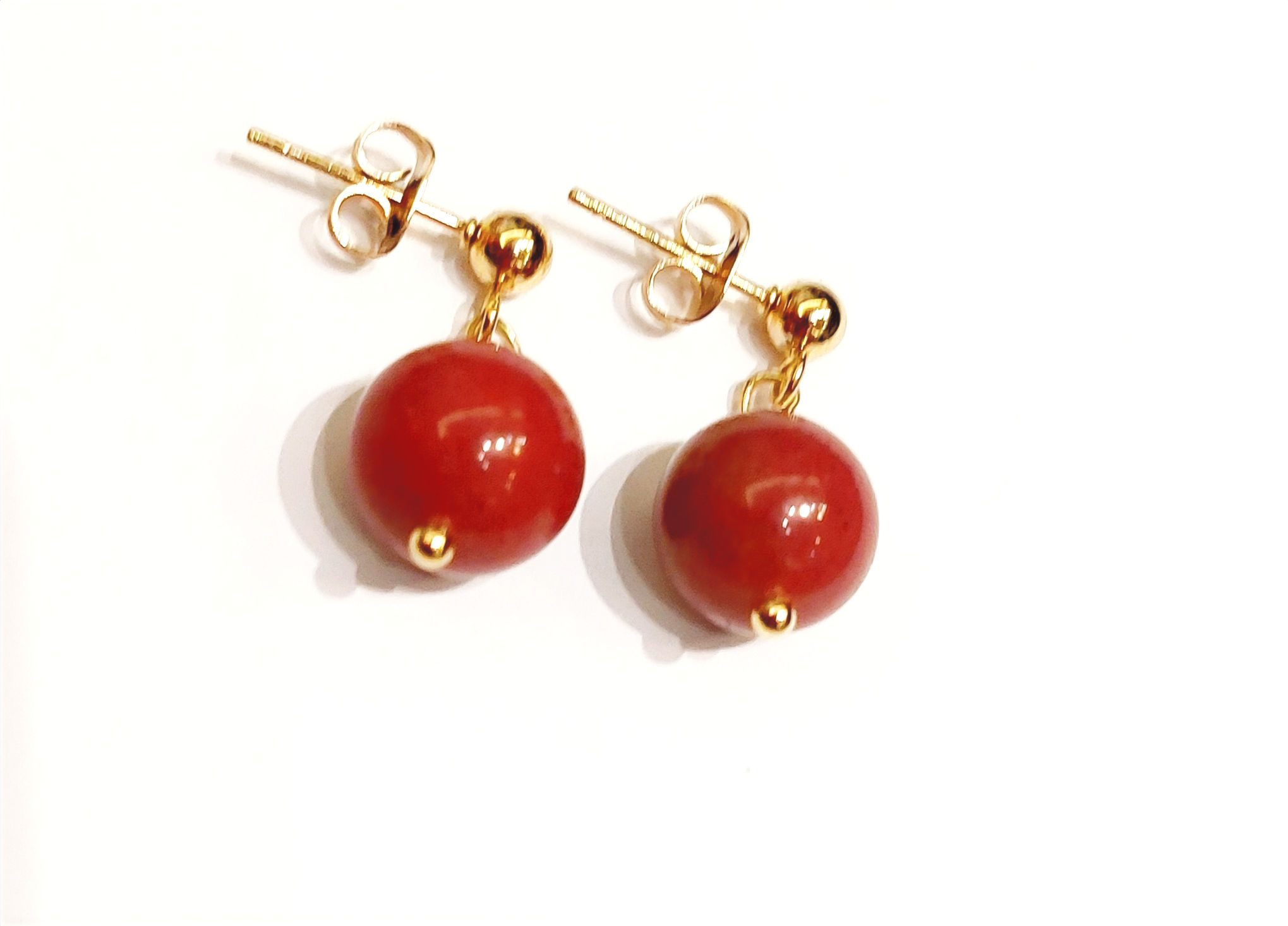 Rhodochrosite Stone Earring