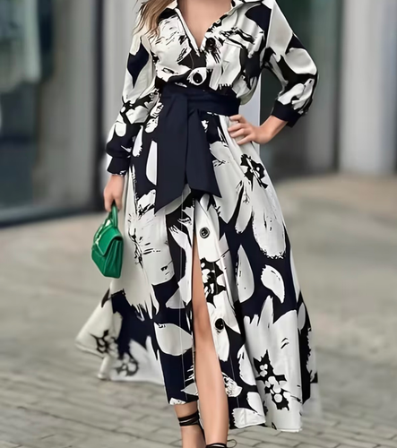 Black&White Floral Dress
