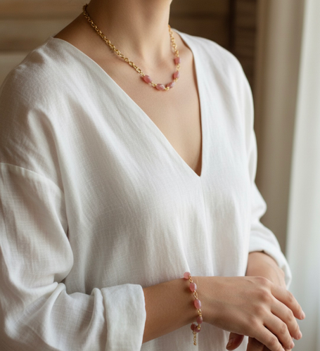 Strawberry Quartz Bracelet