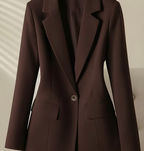 Coffee Brown Slim- Fit Blazer