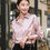 Thumbnail: Elegant  Light Pink Satin Long Sleeve Shirt
