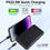 Thumbnail: Portable Charger Power Bank 10000mAh, PD 22.5W Battery Pack, Slim Design, 3 Outp