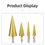 Thumbnail: HSS Titanium Step Drill Bit High Speed Stepped Drill Set Saw Drill Tools Conical