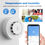 Thumbnail: Tuya Wifi BT Two Connection Smoke Detector Temperature Humidity Measurement Devi