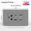 Thumbnail: Grey American Thai Standard USB Type-C 20W Fast Charging Wall Smart Socket,Mexic