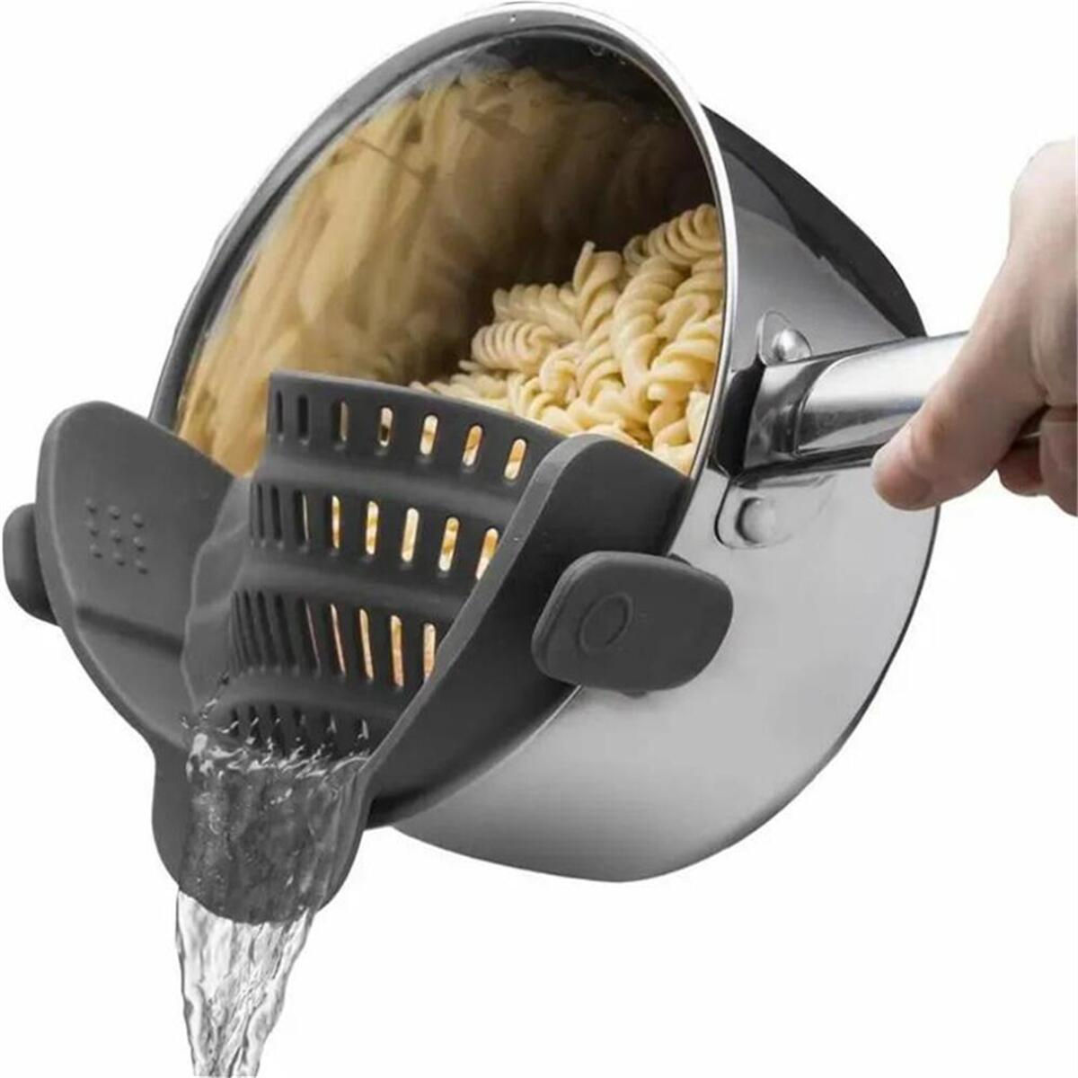 1pc, Strainer, Pot Strainer, Adjustable Clip On Strainer For Pots Pans And Bowls