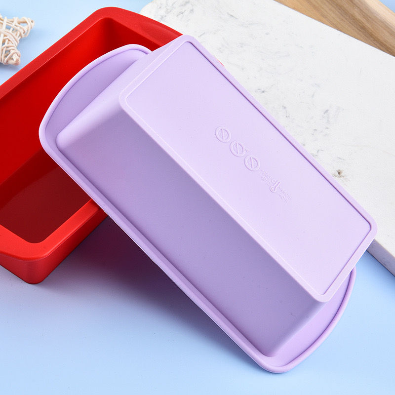 Thumbnail: 1Pc Household Rectangular Silicone Mold Candy Toast Mould Easter Bread DIY Kitch