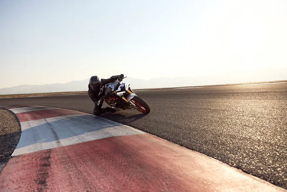 Triumph Street Triple 765 RX on a race track