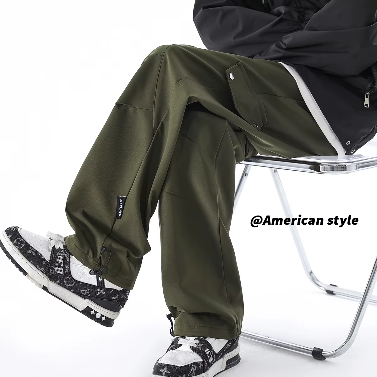 Cargo Pants Men Streetwear Hip Hop Pants Mens Joggers Pants Casual Harem Ankle L