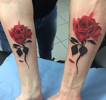 Tatouage couple american body art