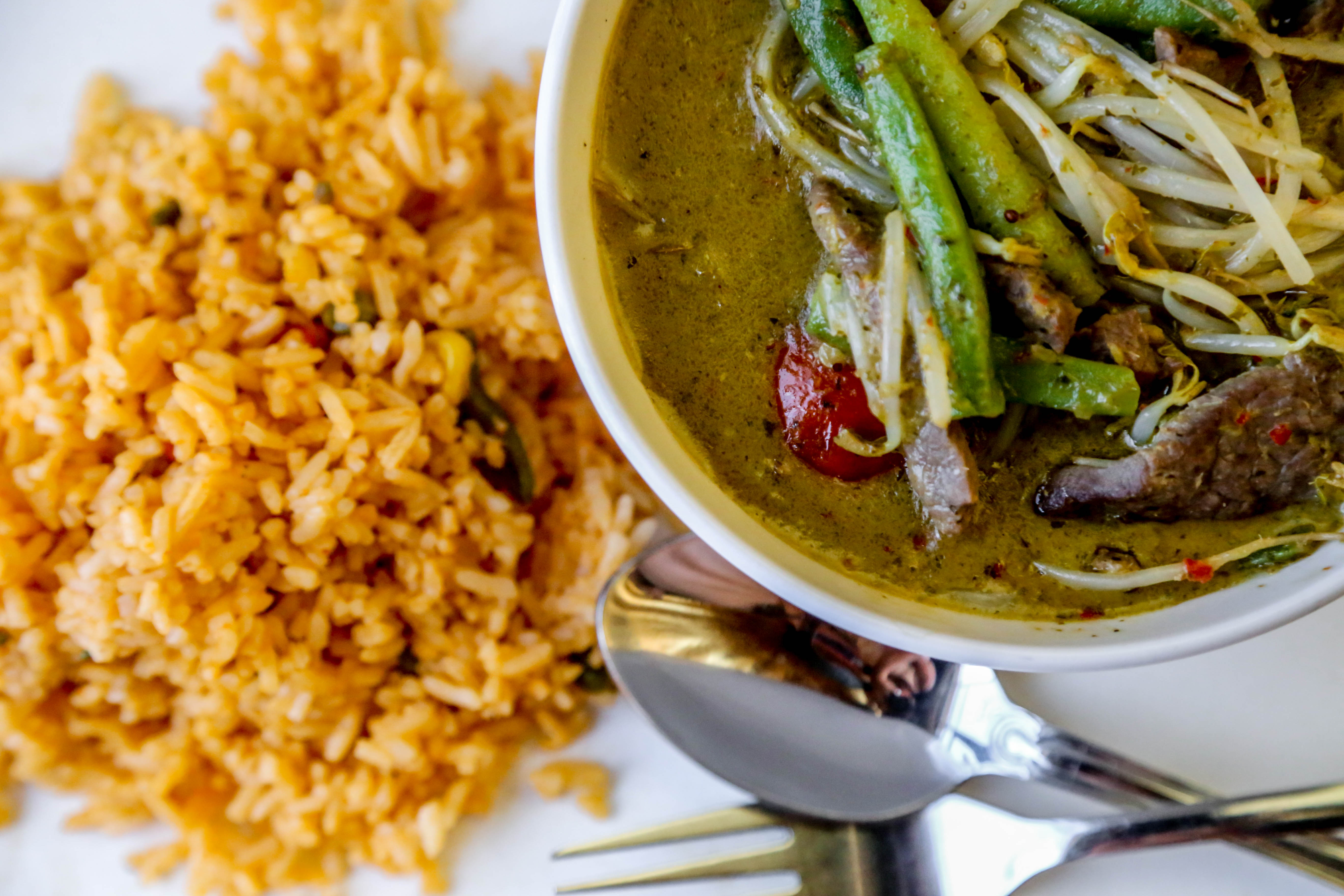 Arranged Food and Objects