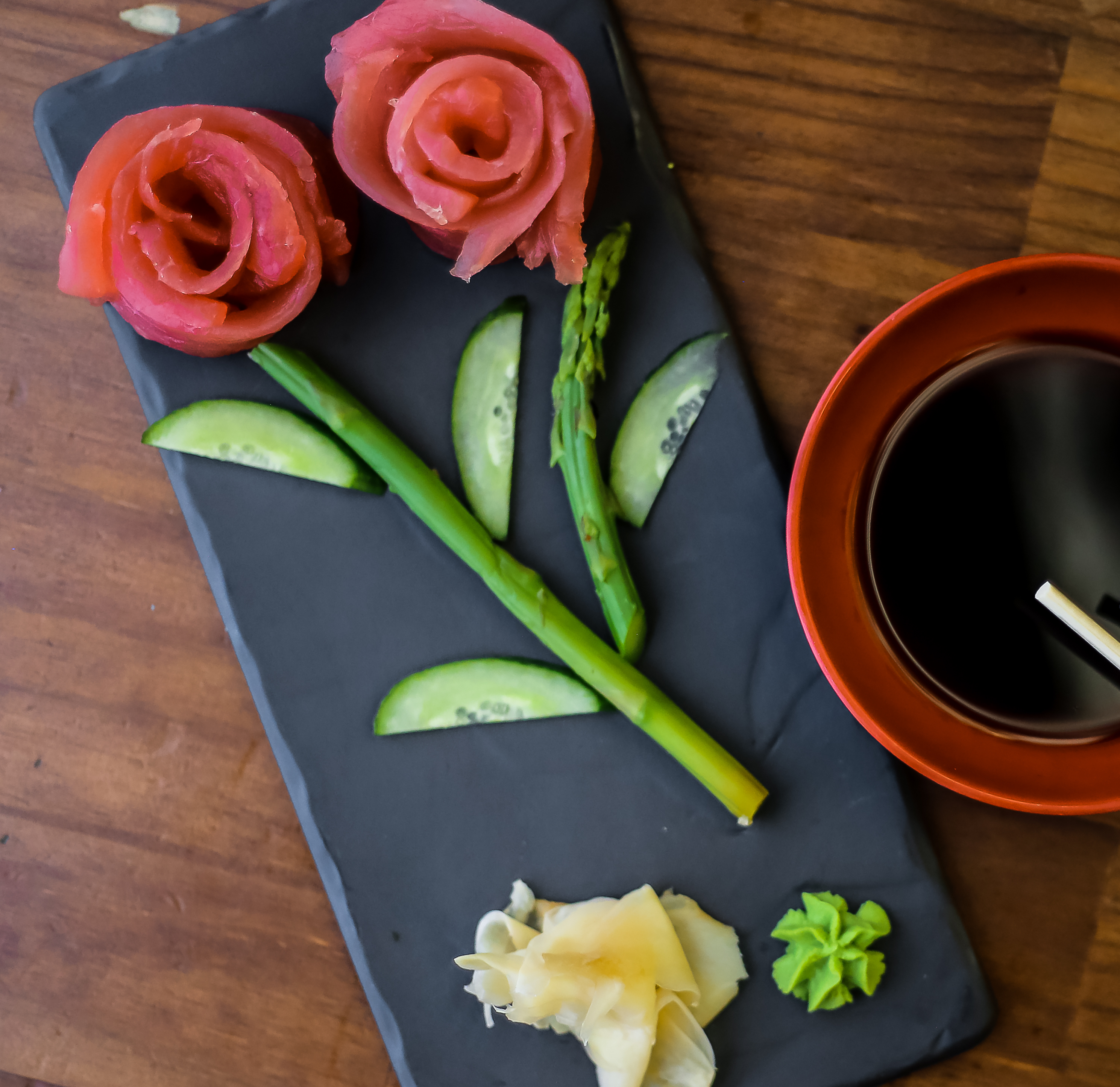 Arranged Food and Objects