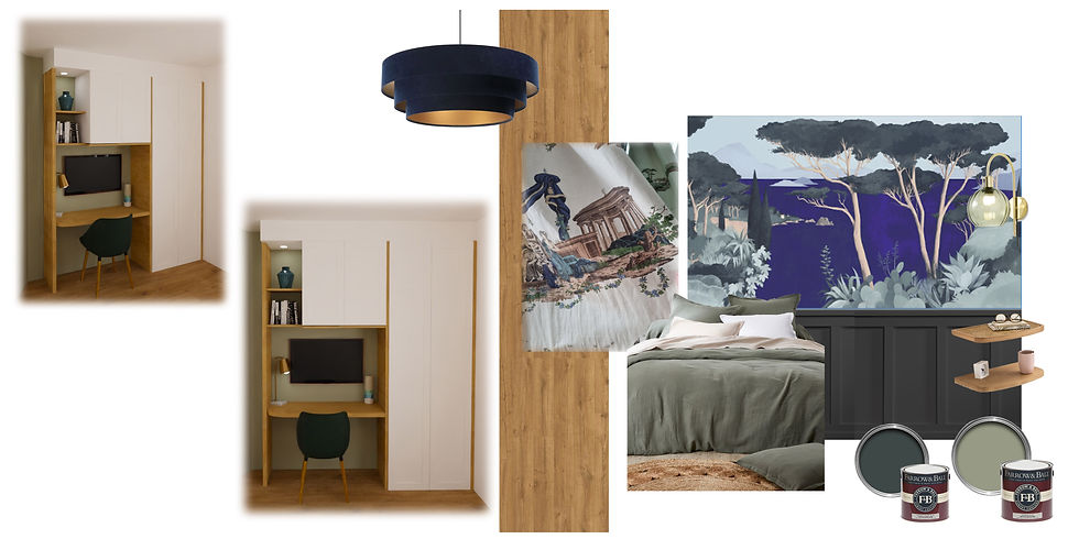 Planche d'ambiance chambre