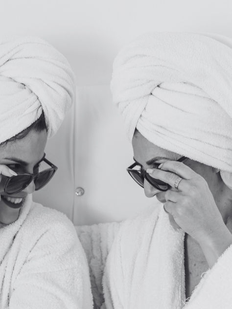 Two girls at the spa
