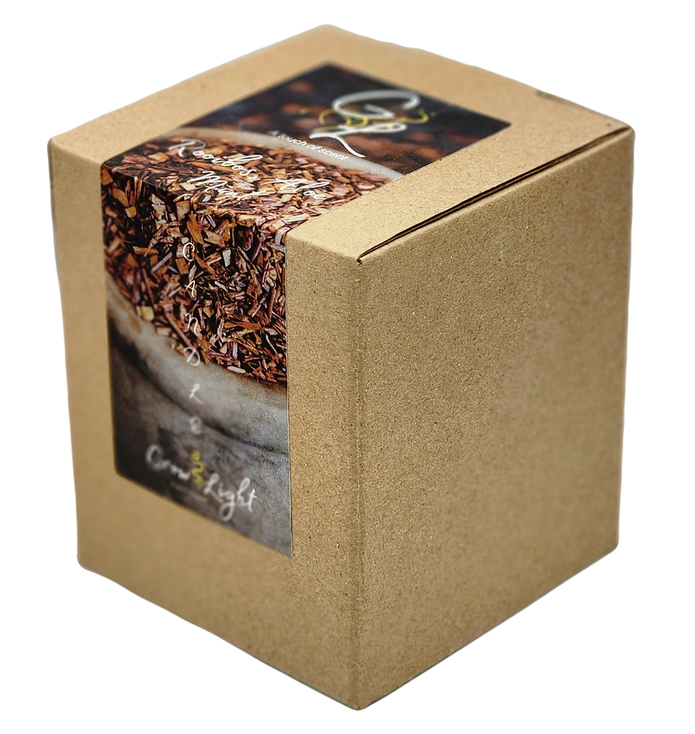 Black Frosted Rooibos Candle Box