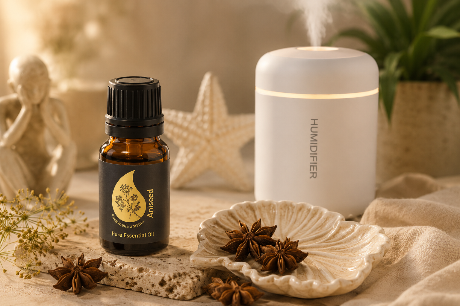 Discover the warm, sweet aroma of Aniseed Essential Oil (Pimpinella anisum). Supplied in a premium 15ml amber glass bottle.
