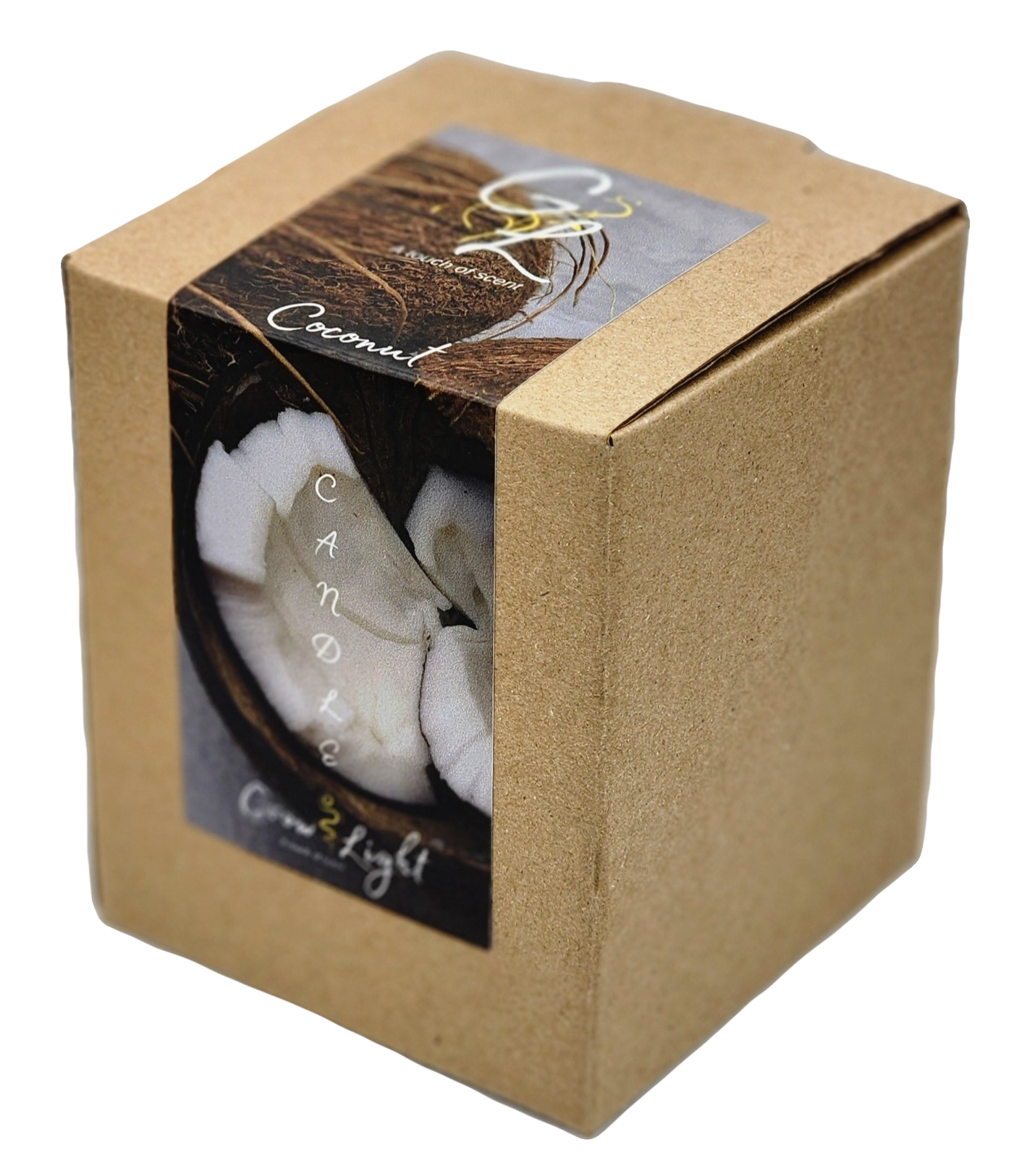 Black Frosted Coconut Candle Box