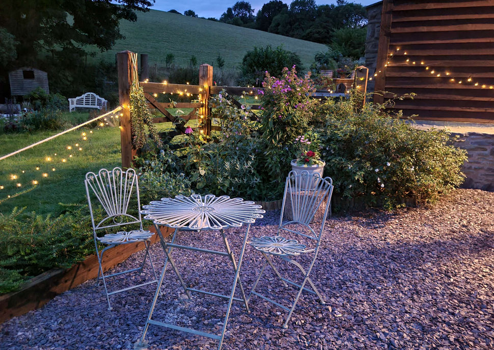 Garden area at Kettle Tree Cabin