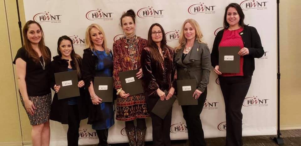 Pictured L-R, Jacklyn Padilla, Vice Chair of Membership, Jessica Montalvo, Yvonne Olivarez, Christina Ziegler, Erika Mena, Lunda Mireles & Adriana Diaz