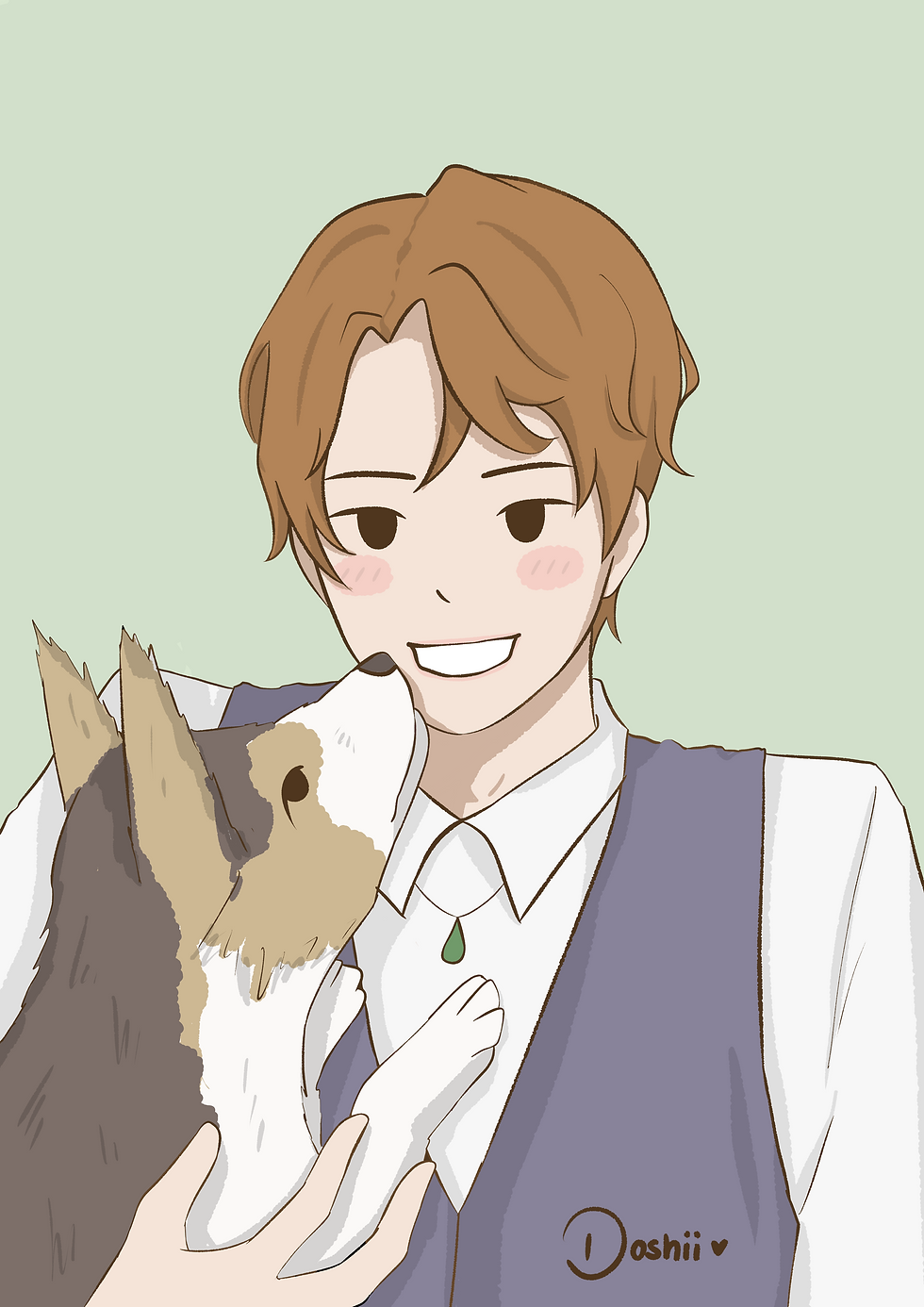 Mark Christiansen with his dog by @Doshii.