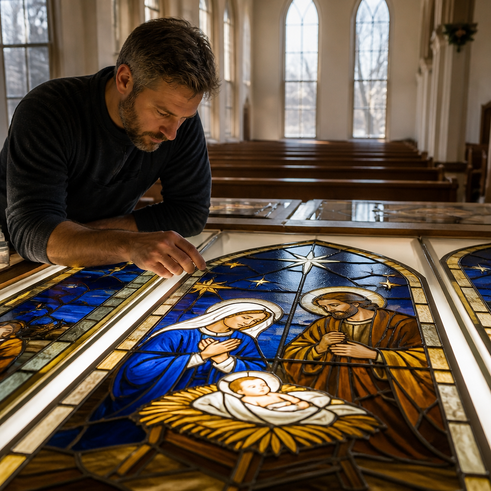 Christmas Stained Glass for Churches: Plan Your Commission