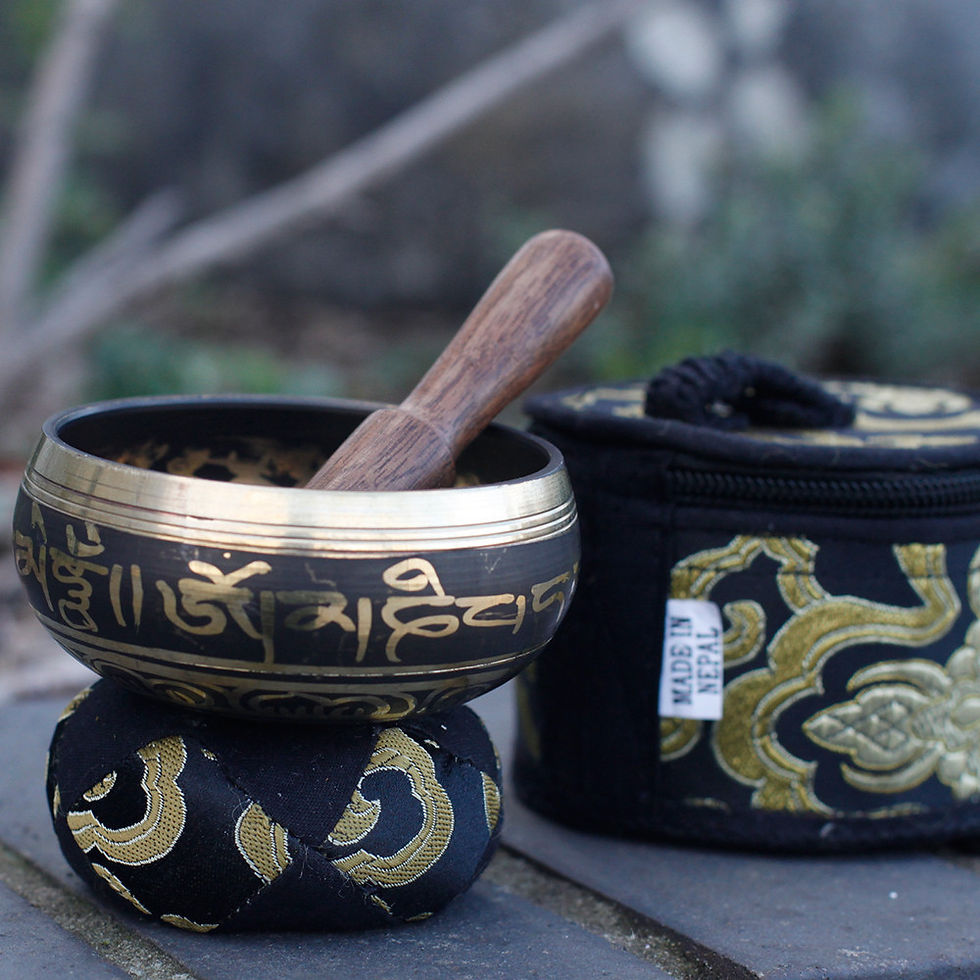 Miniatúra: TIBETSKÁ SPIEVAJÚCA MISA / ČIERNA ~ DARČEKOVÝ SET