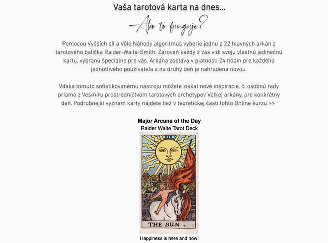 NÁHĽAD DOVNÚTRA ONLINE KURZU NUMEROLÓGIA & TAROTOVÉ ARCHETYPY