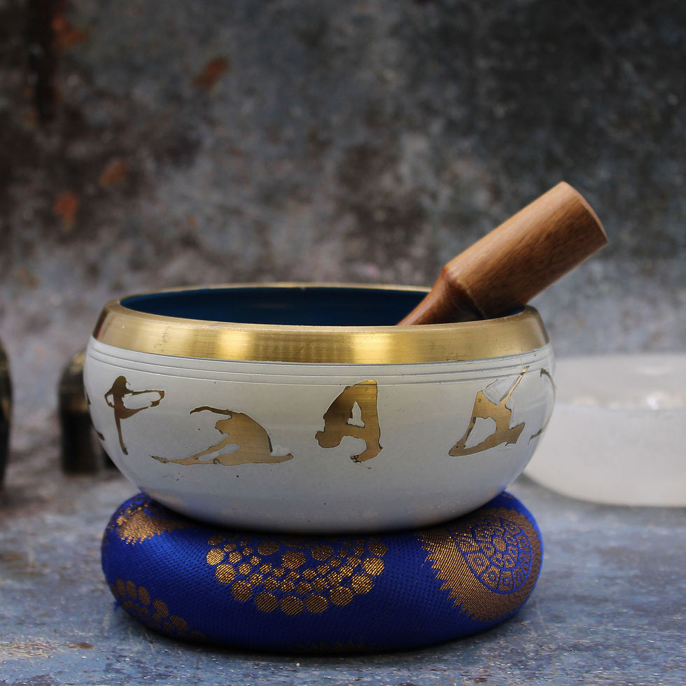 Miniatúra: XL TIBETSKÁ SPIEVAJÚCA MISA, SET ~ YOGA, priemer 14 cm