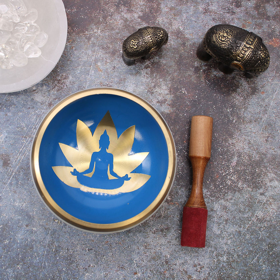 Miniatúra: XL TIBETSKÁ SPIEVAJÚCA MISA, SET ~ YOGA, priemer 14 cm