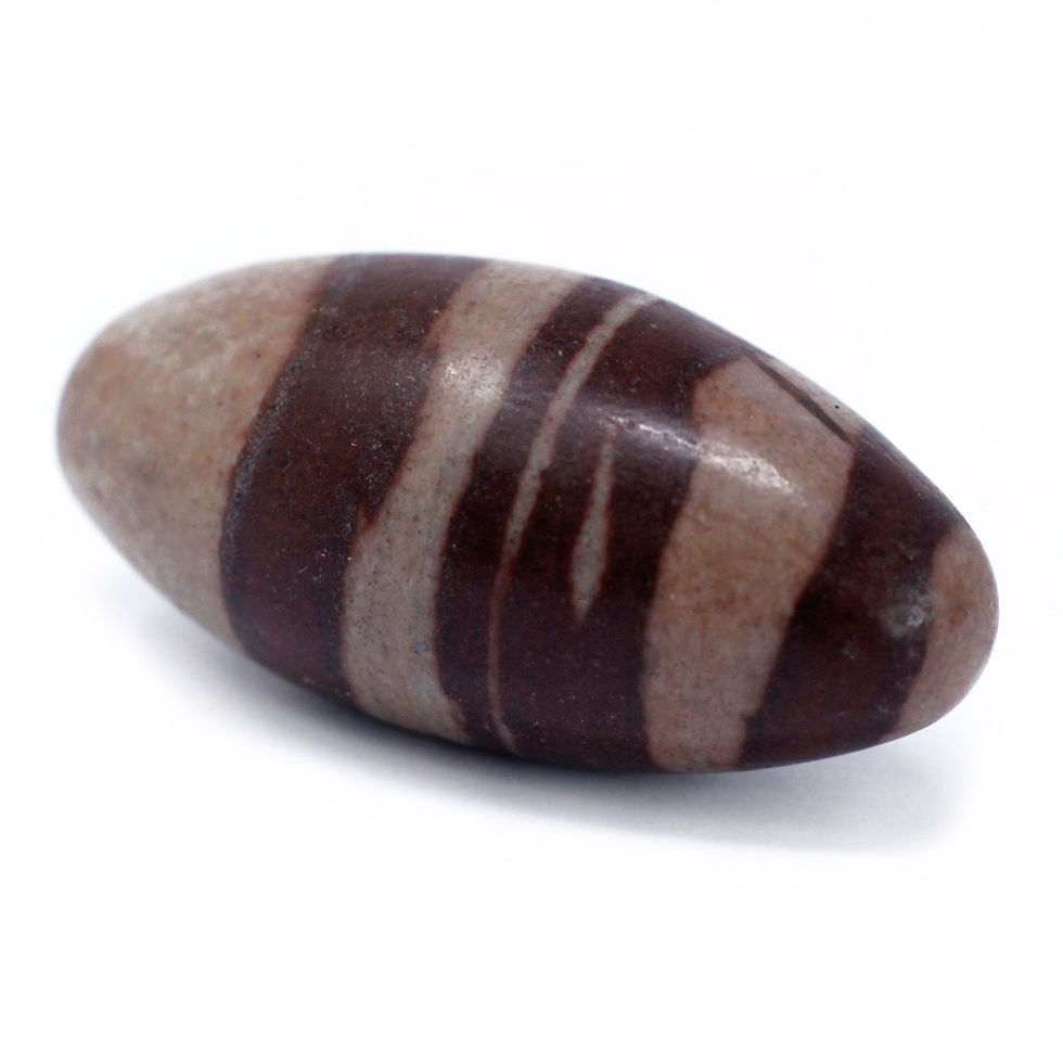 Miniatúra: SHIVA LINGAM (cca 7,6cm) ~ posvätný prírodný kameň, 1ks + vrecúško