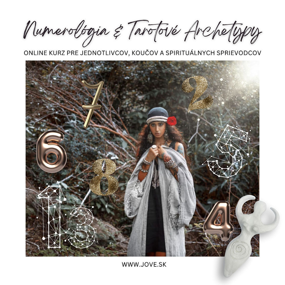 NUMEROLÓGIA A TAROTOVÉ ARCHETYPY online kurz