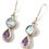 Thumbnail: Purple Rain Earrings - Roman Glass & Sterling Silver