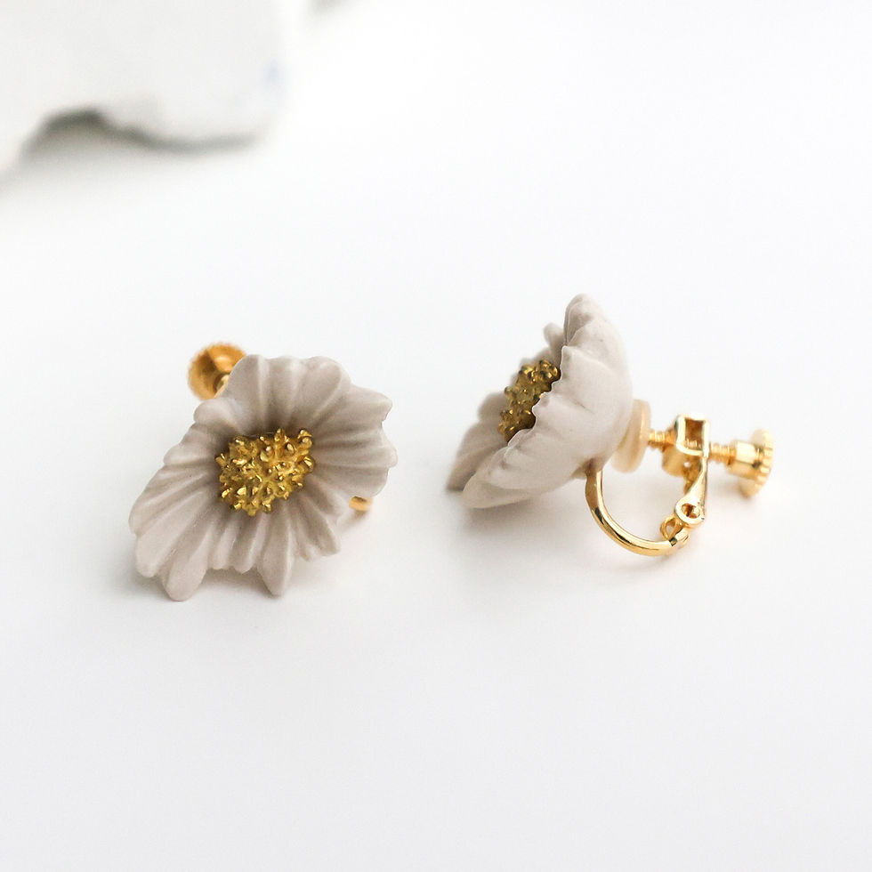サムネイル： Daisy Brass Earrings